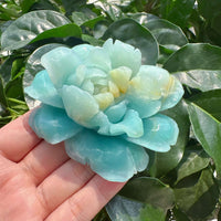 Amazonite Flower Carving