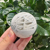 White Mexican Agate Sphere
