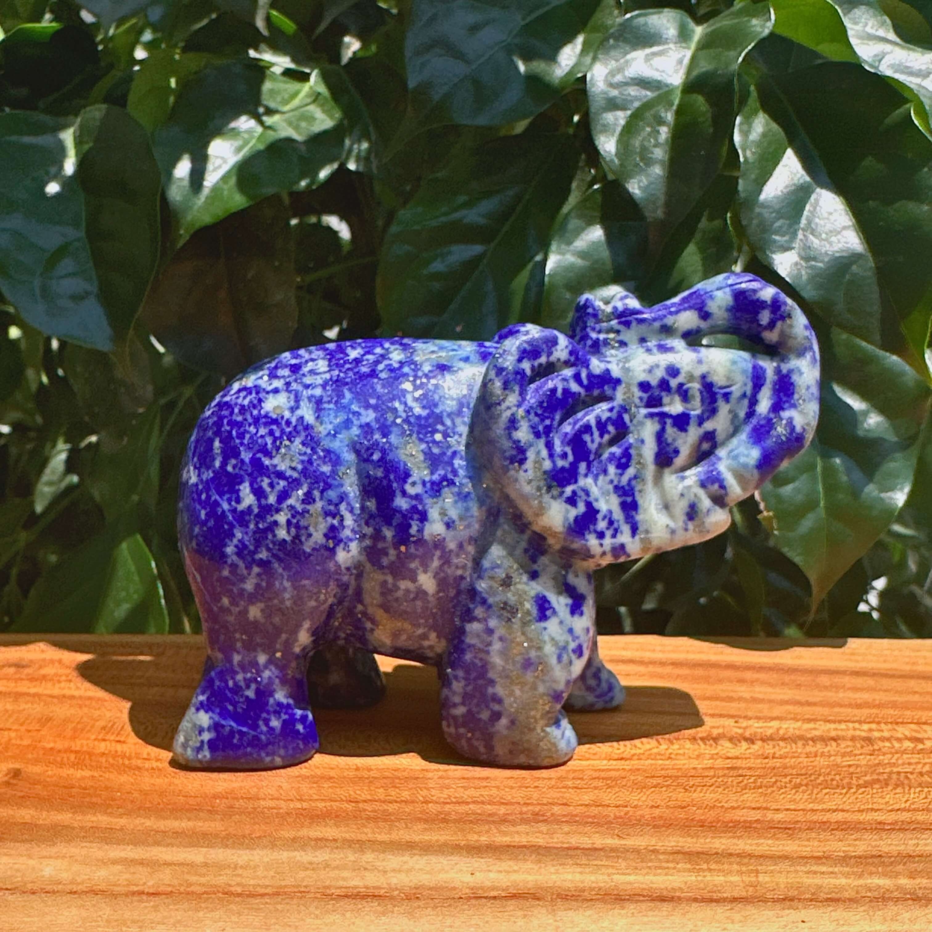 Lapiz Lazuli Elephant Carving