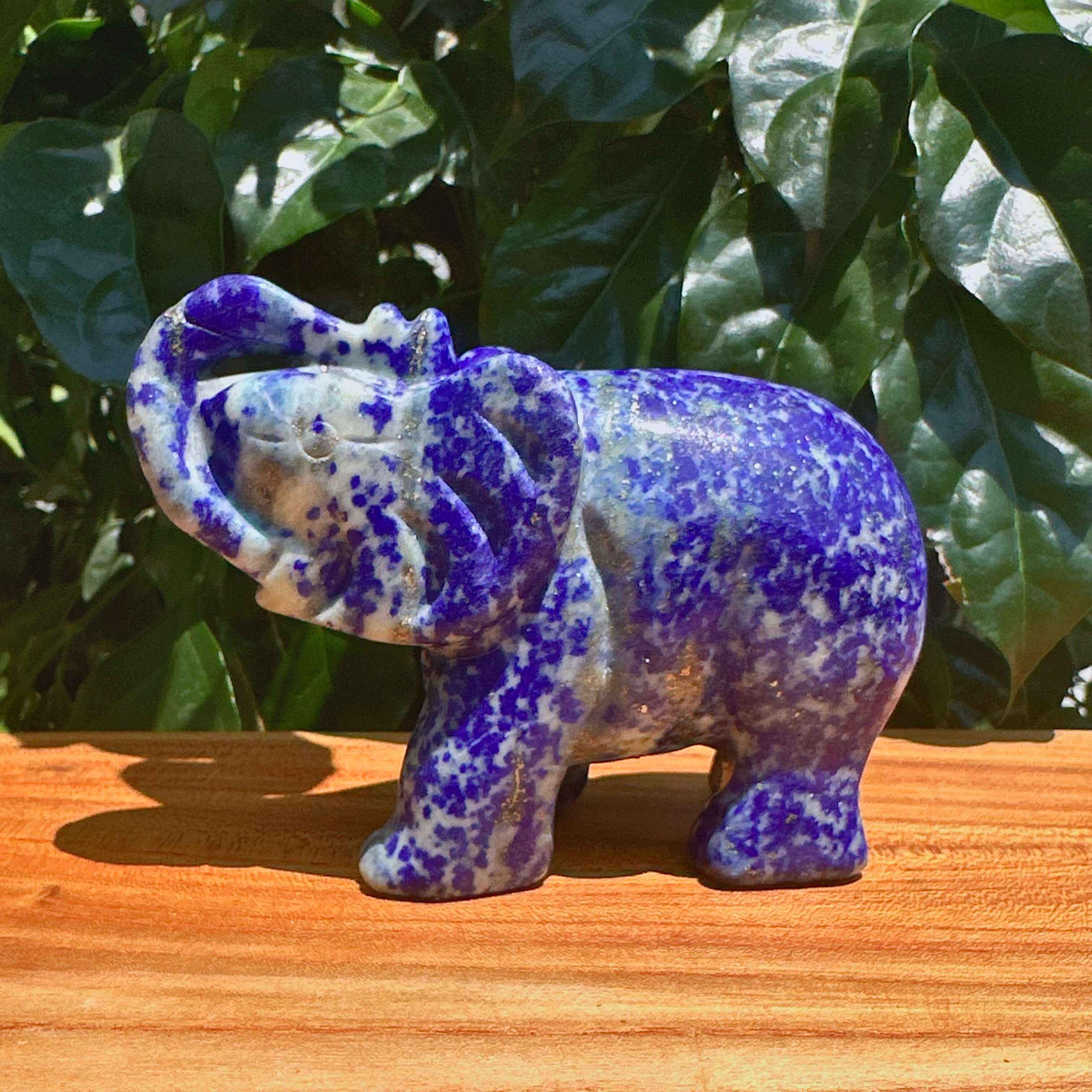 Lapiz Lazuli Elephant Carving
