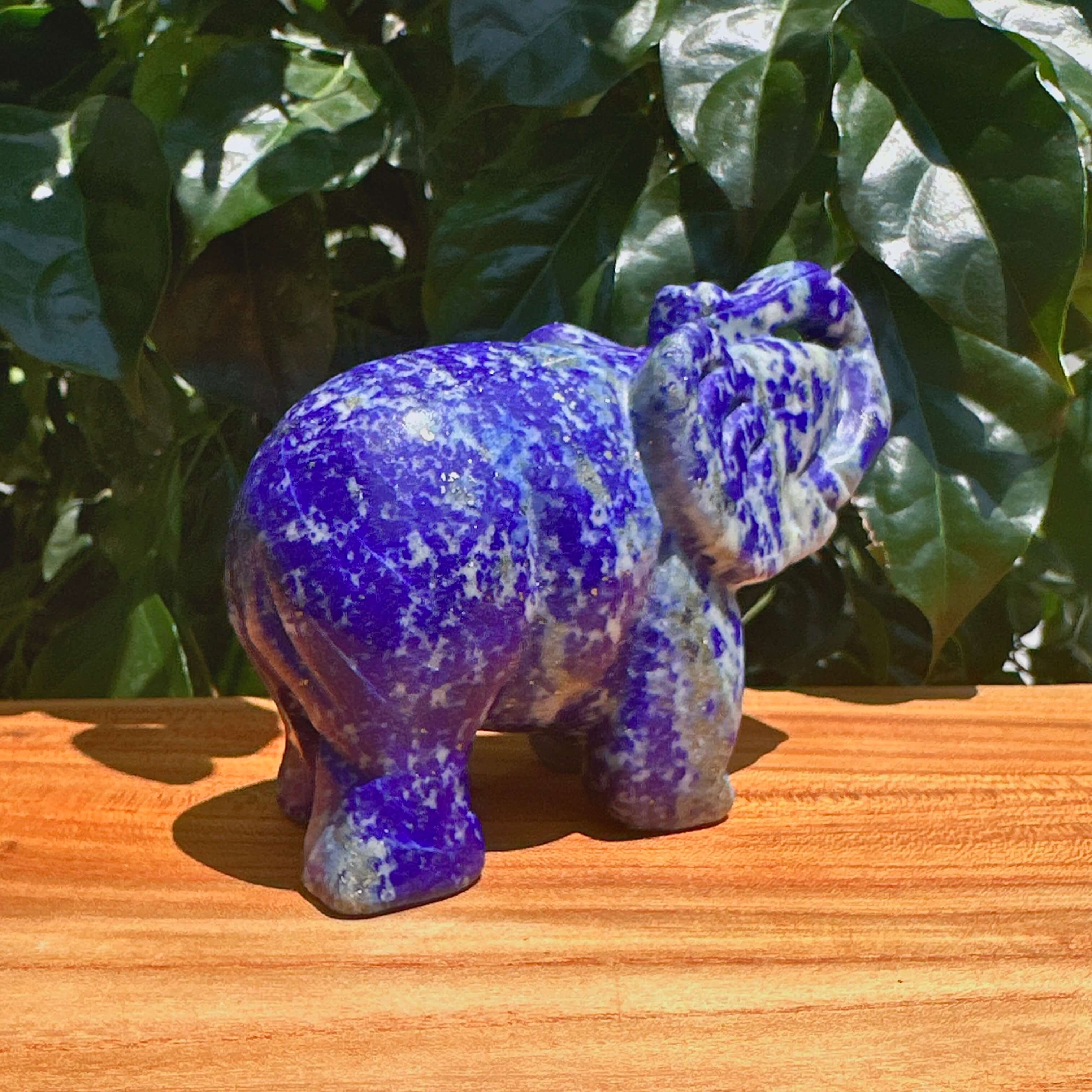 Lapiz Lazuli Elephant Carving
