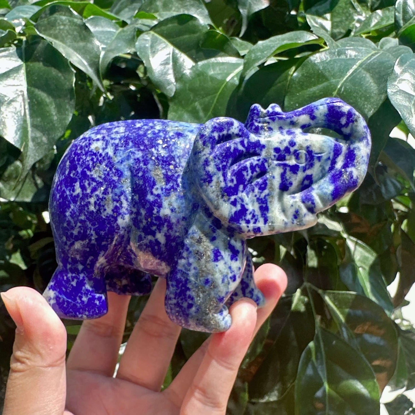 Lapiz Lazuli Elephant Carving