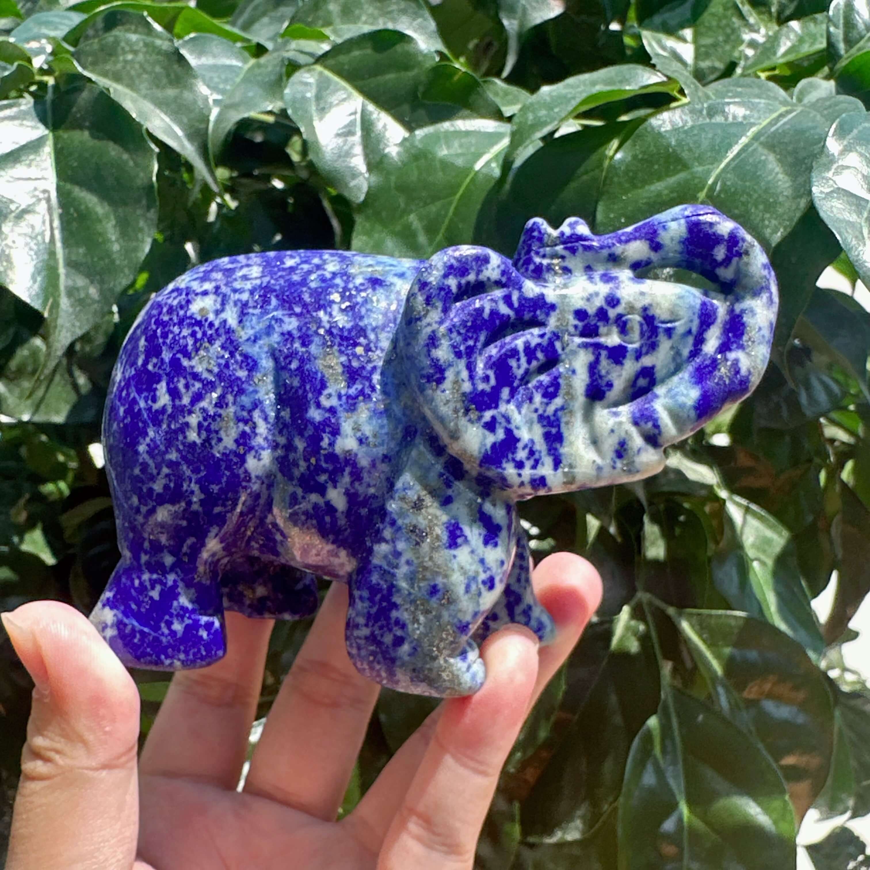 Lapiz Lazuli Elephant Carving