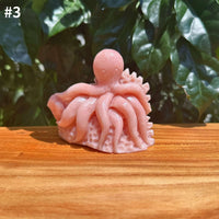 Pink Opal Octopus Carving