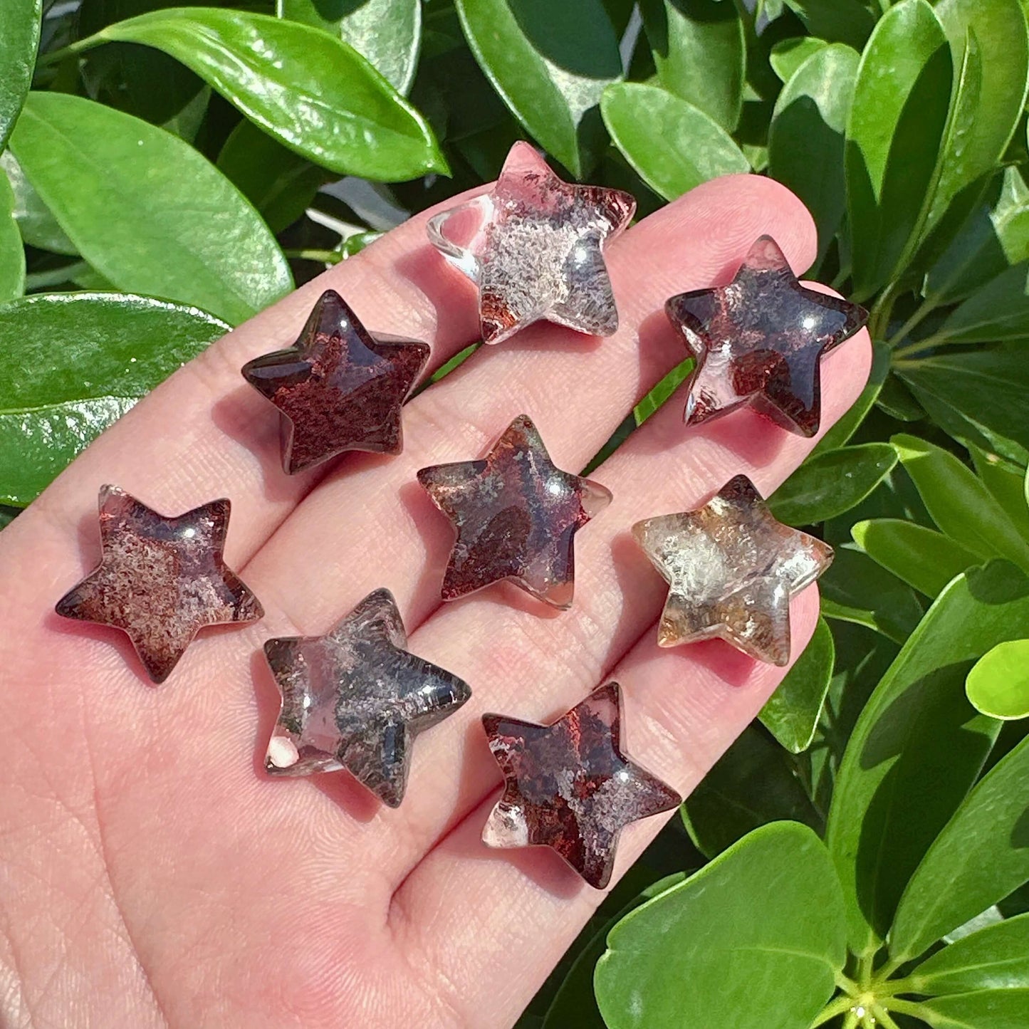 Garden Quartz Five Star Carving
