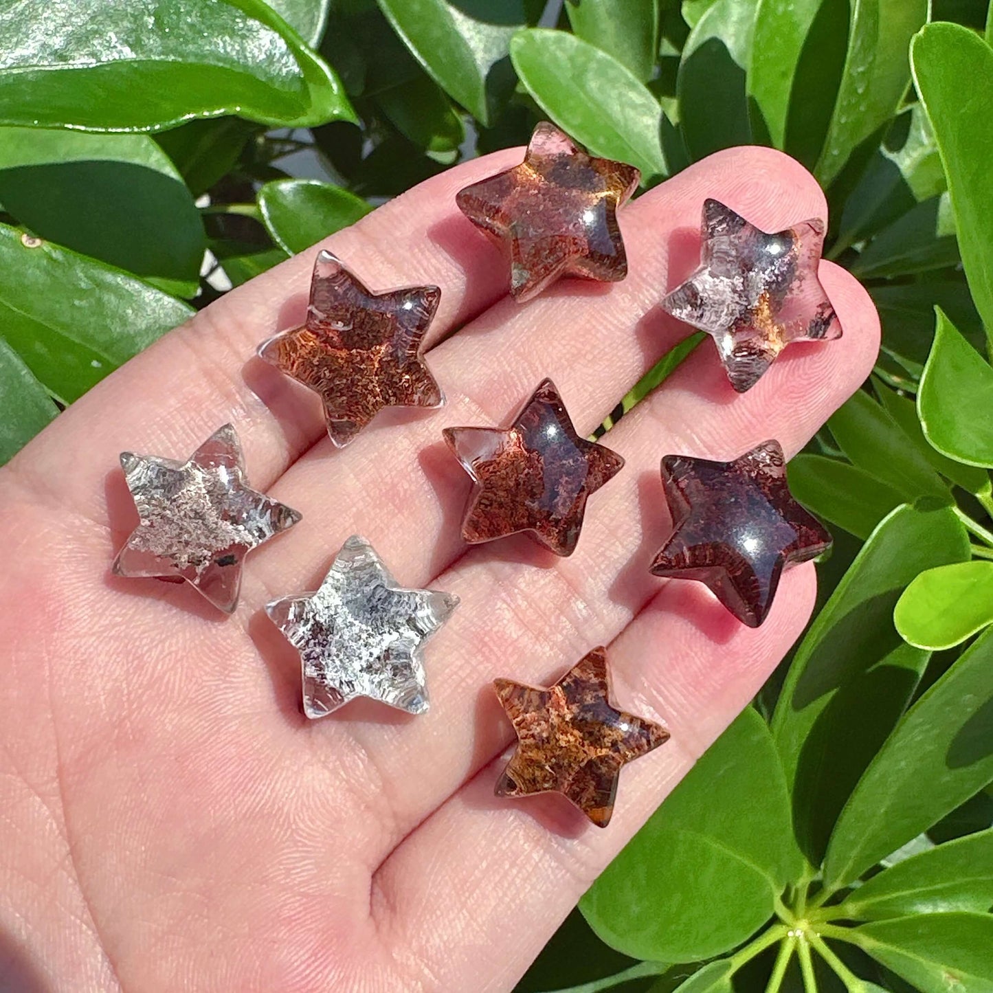 Garden Quartz Five Star Carving