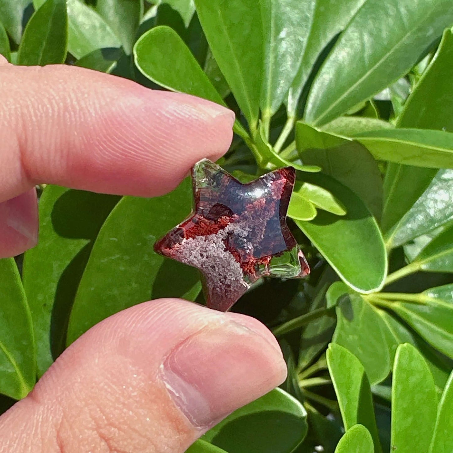 Garden Quartz Five Star Carving