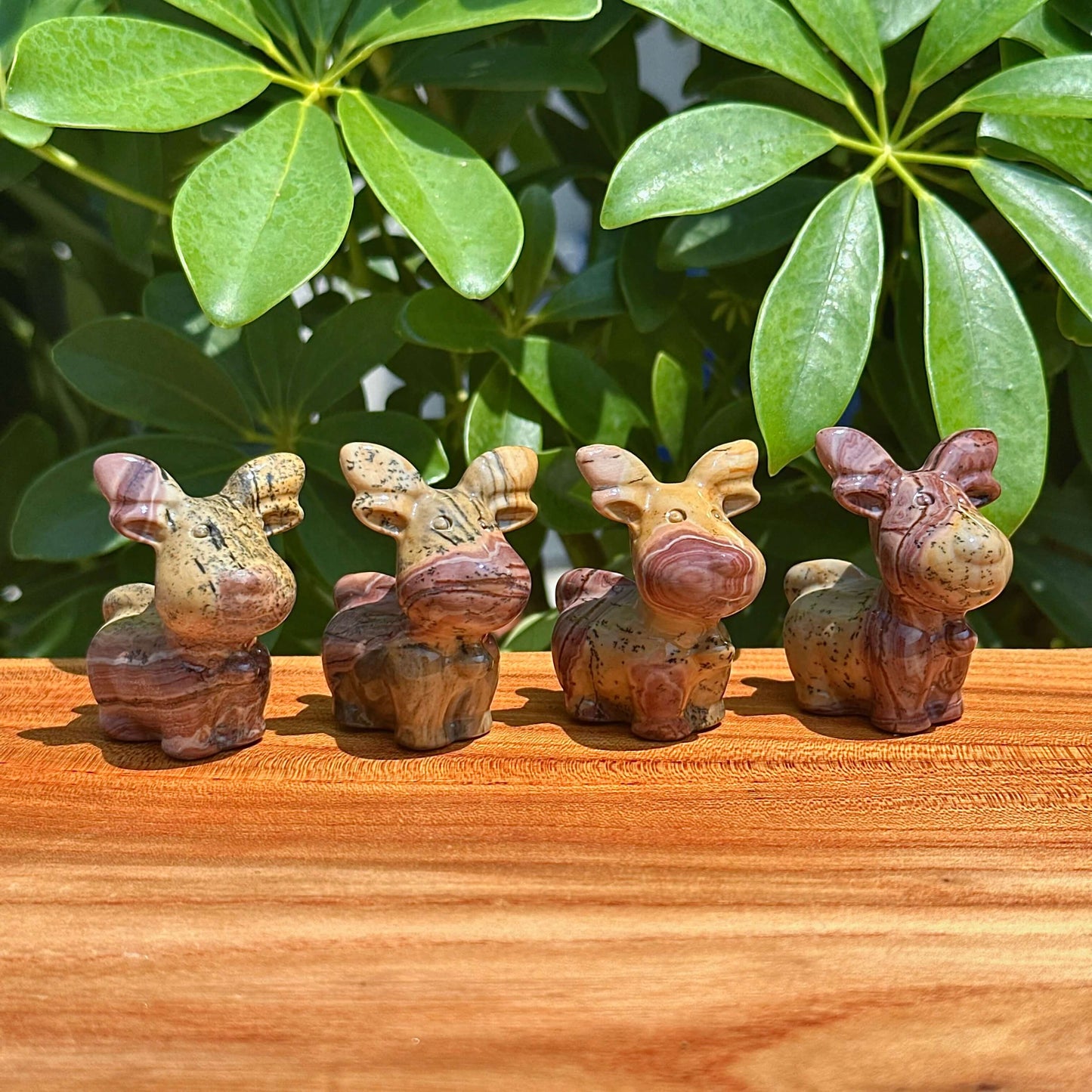 Picture Jasper Deer Carving