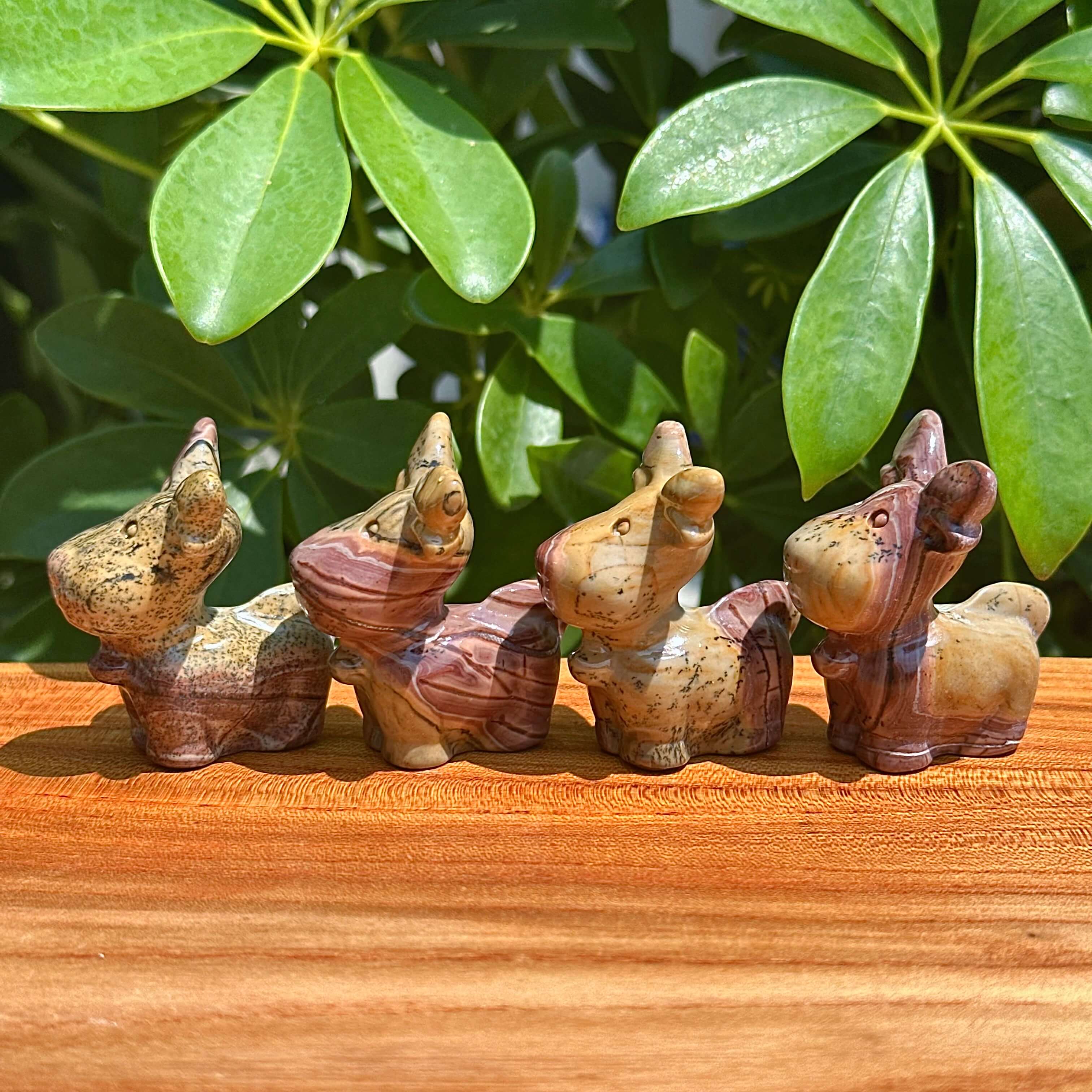 Picture Jasper Deer Carving