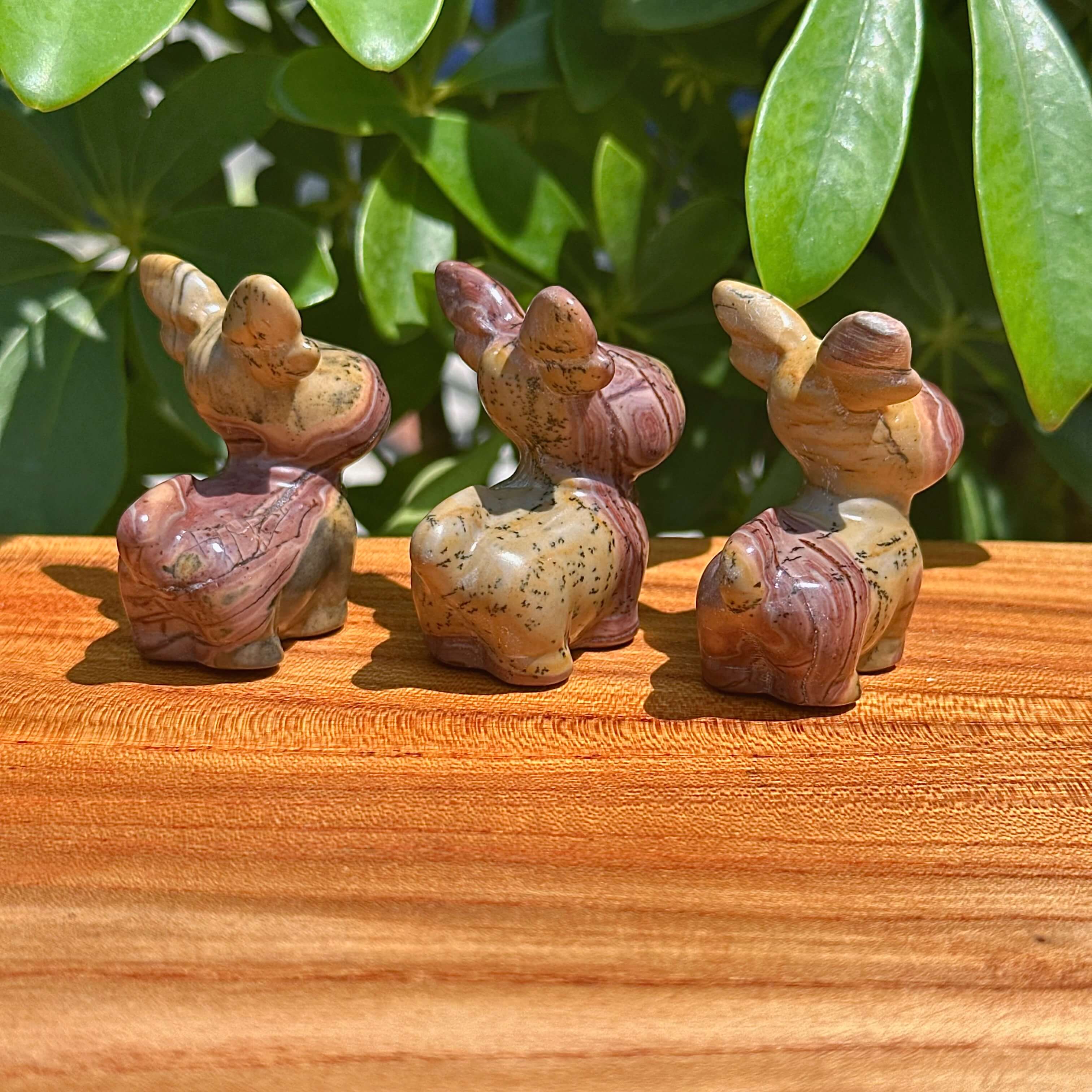 Picture Jasper Deer Carving