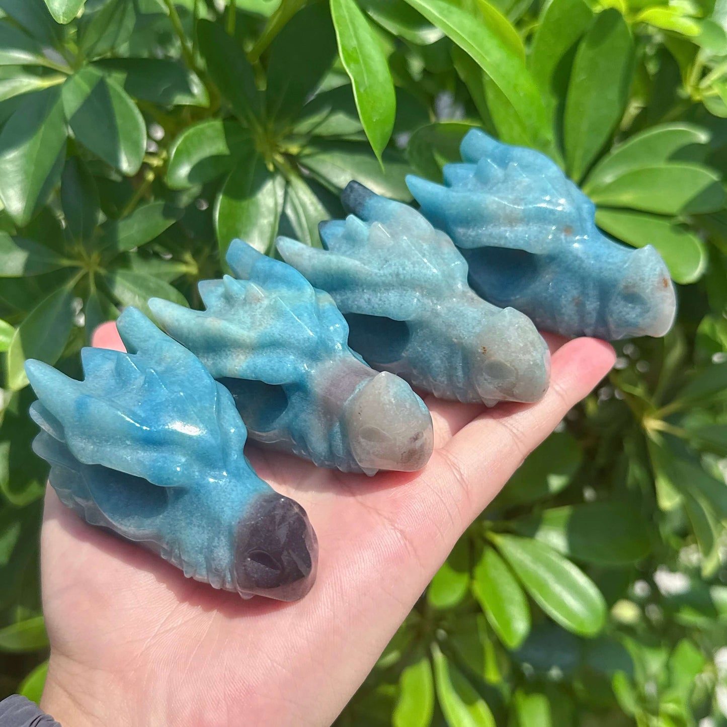 Trolleite Dragon Head Carving