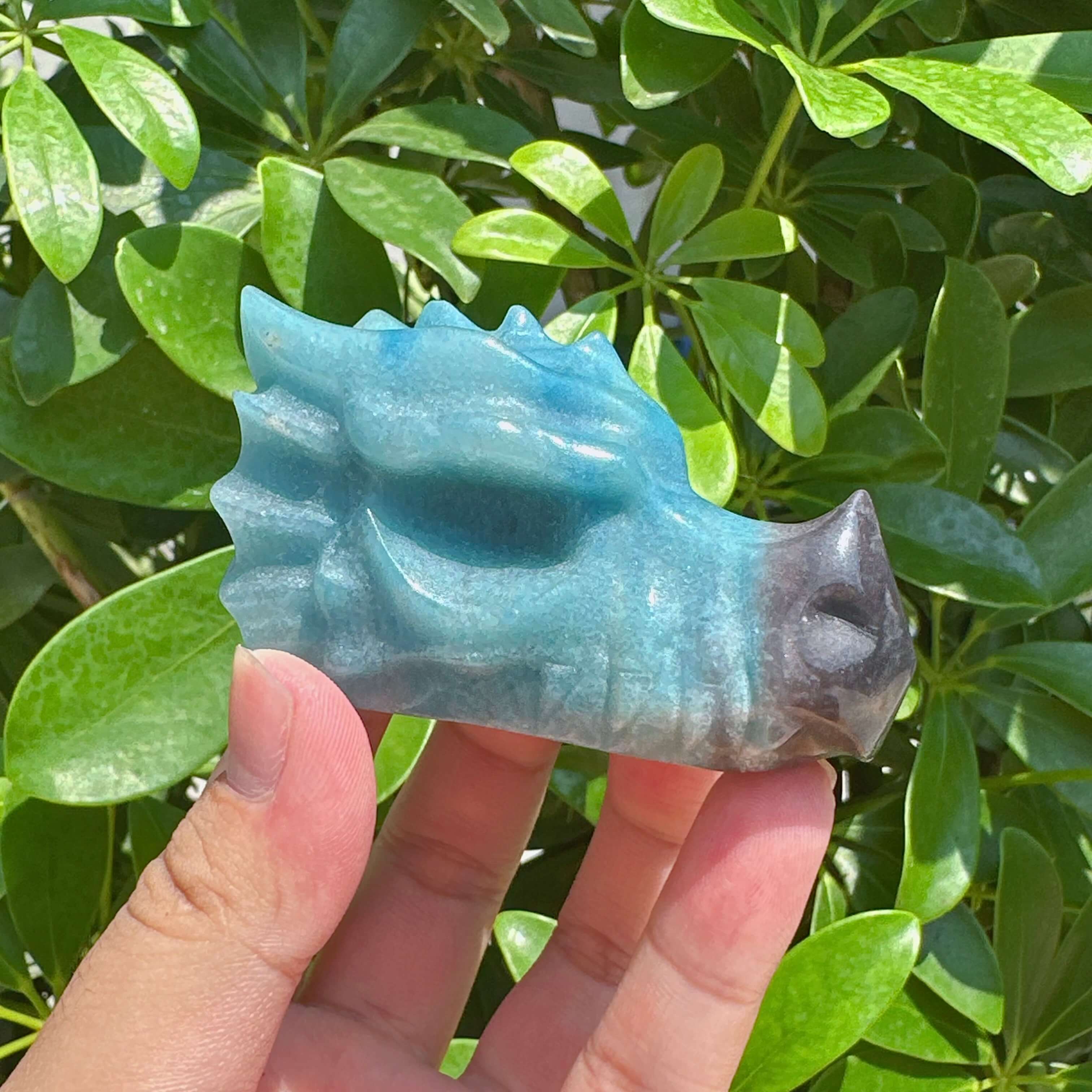 Trolleite Dragon Head Carving