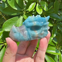 Trolleite Dragon Head Carving
