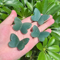 Green Aventurine Butterfly Carving