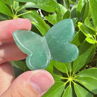 Green Aventurine Butterfly Carving