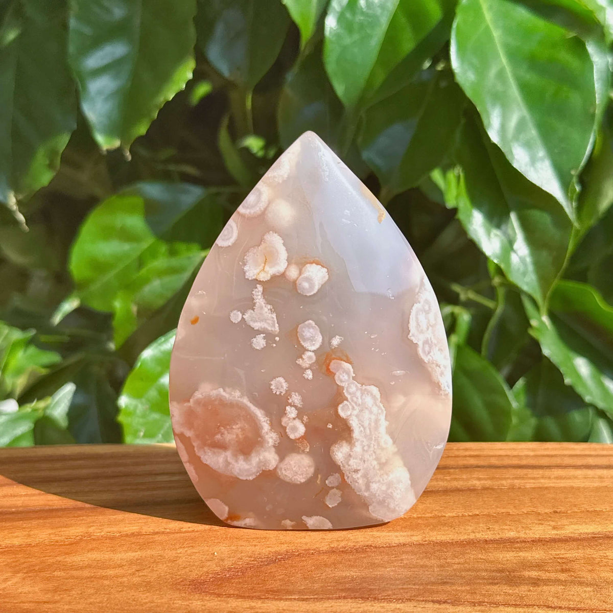Flower Agate Waterdrop Ornament