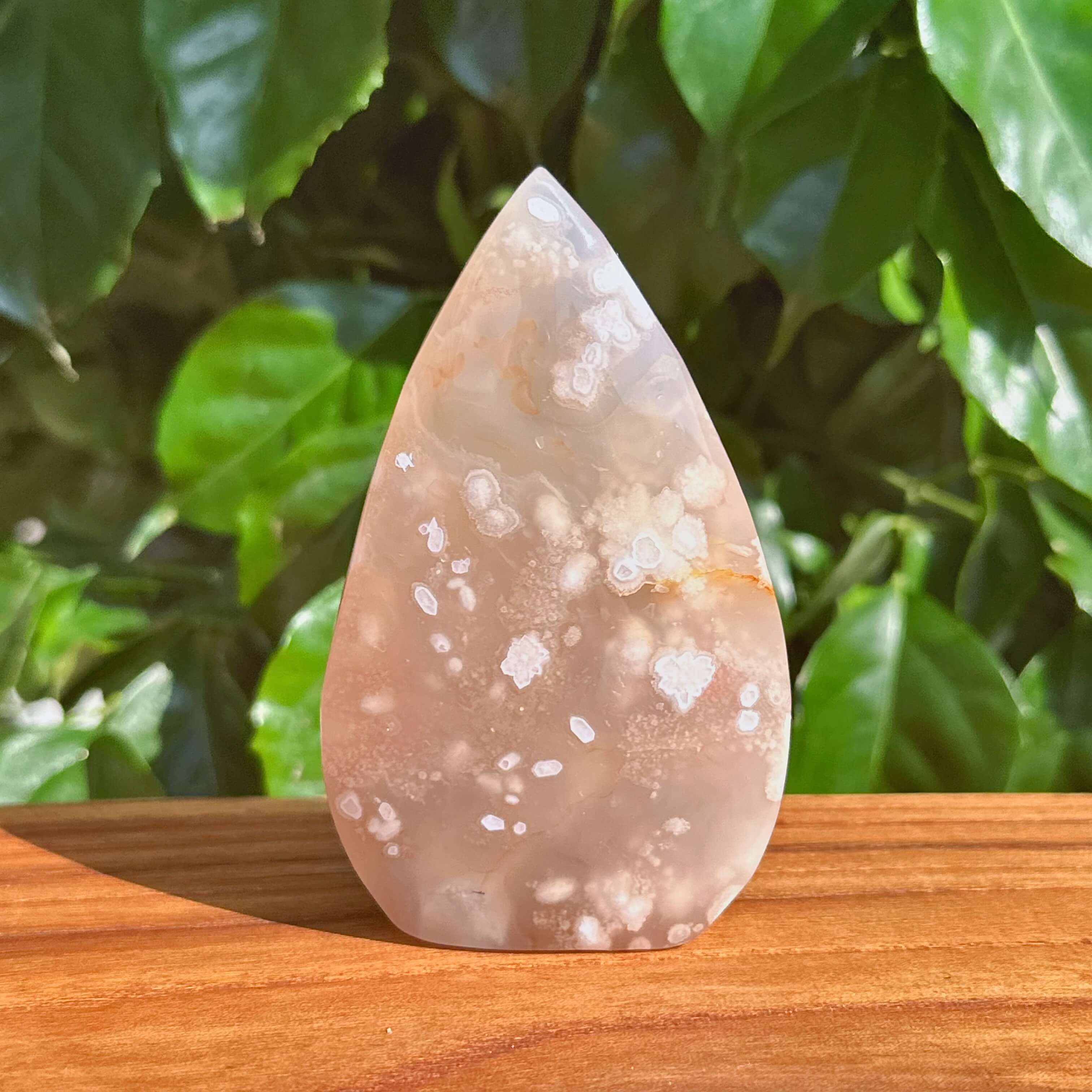 Flower Agate Waterdrop Ornament