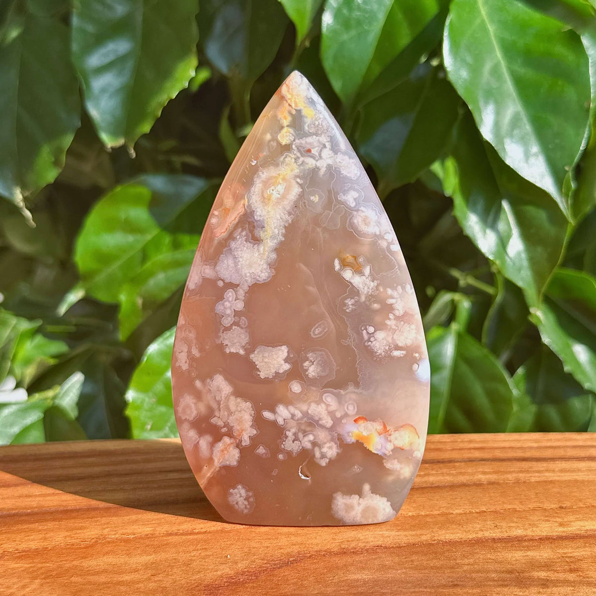 Flower Agate Waterdrop Ornament