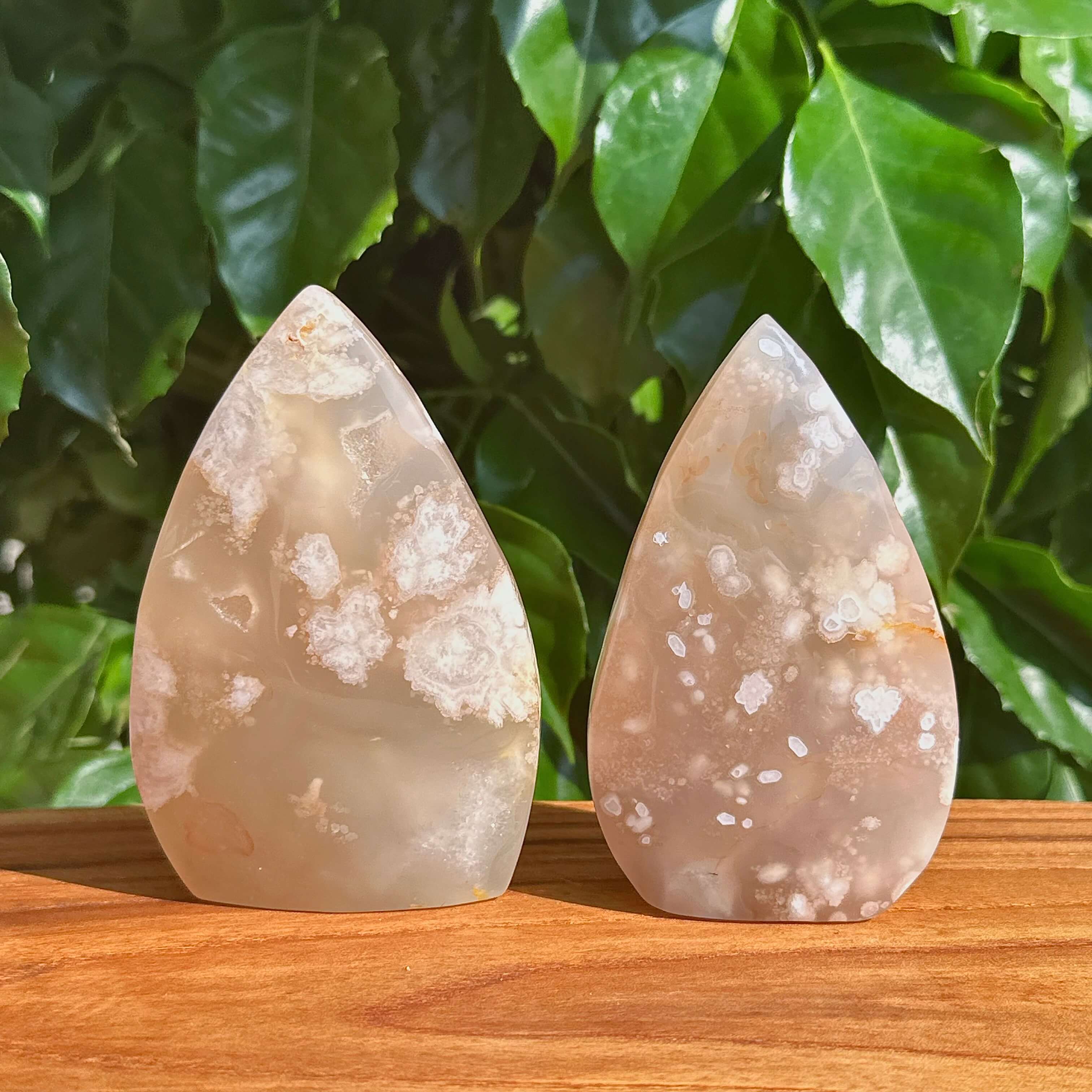 Flower Agate Waterdrop Ornament