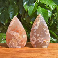 Flower Agate Waterdrop Ornament