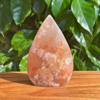 Flower Agate Waterdrop Ornament