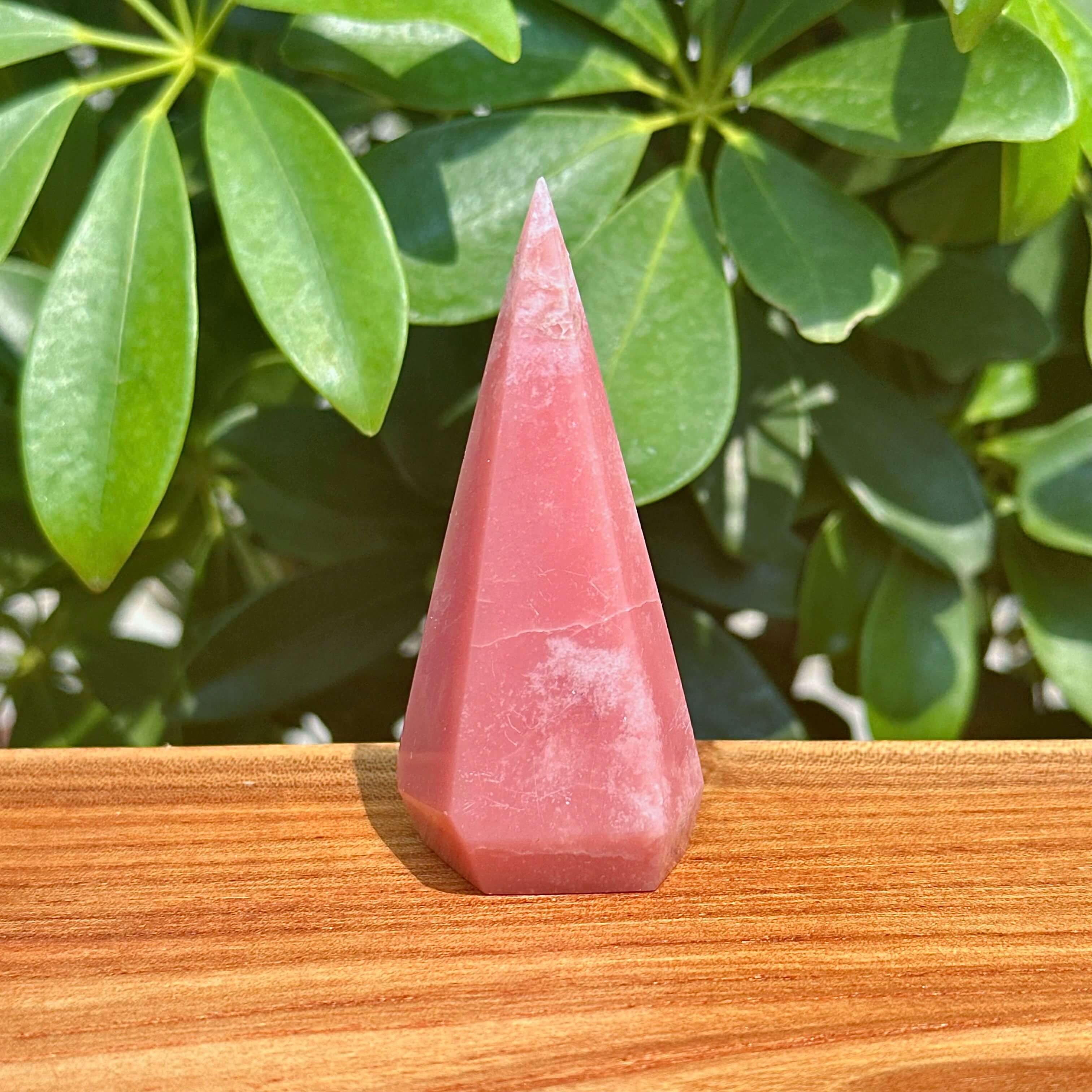 Pink Opal Diamond Carving