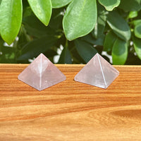 Rose Quartz Pyramid Carving