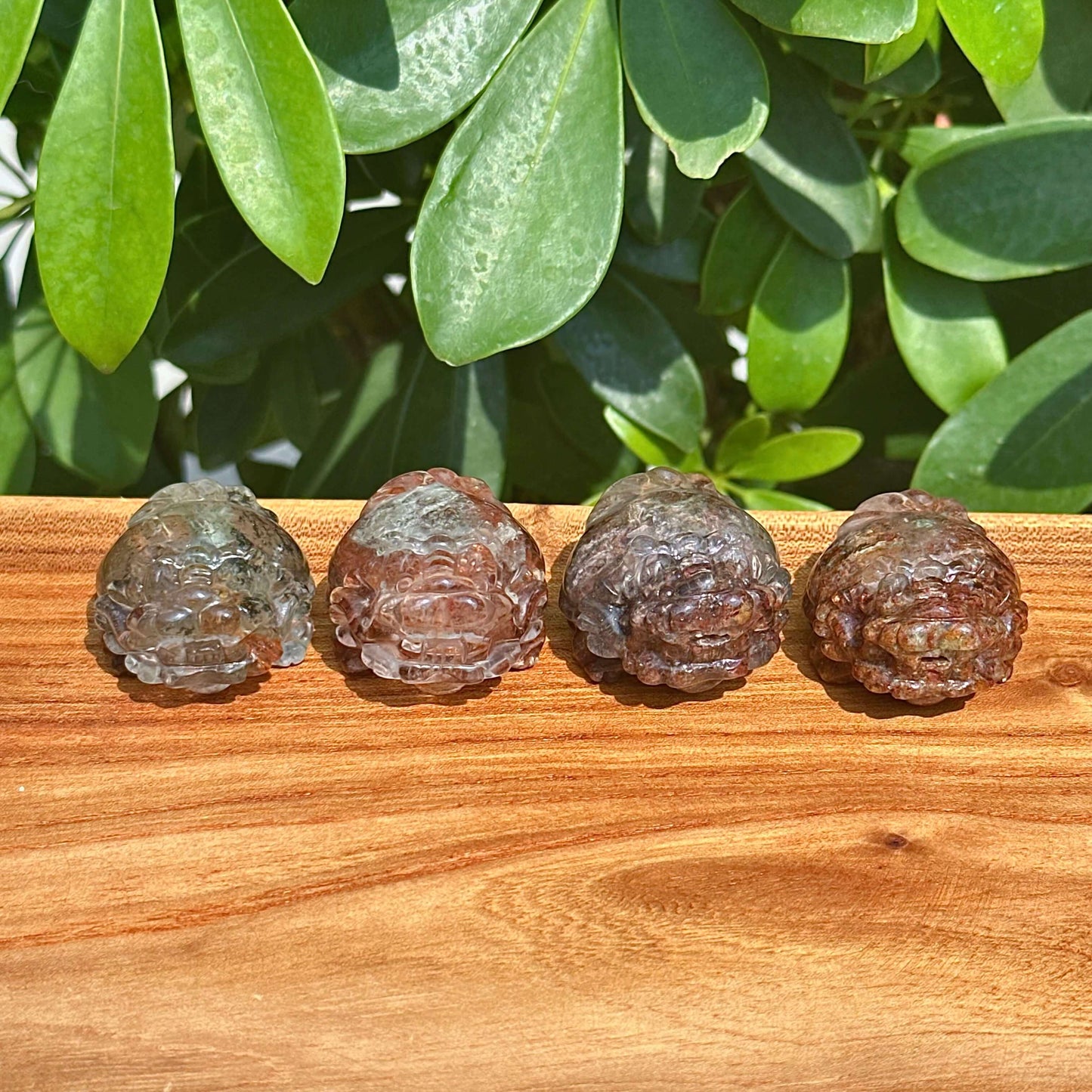 Garden Quartz Dragon-Turtle Carving