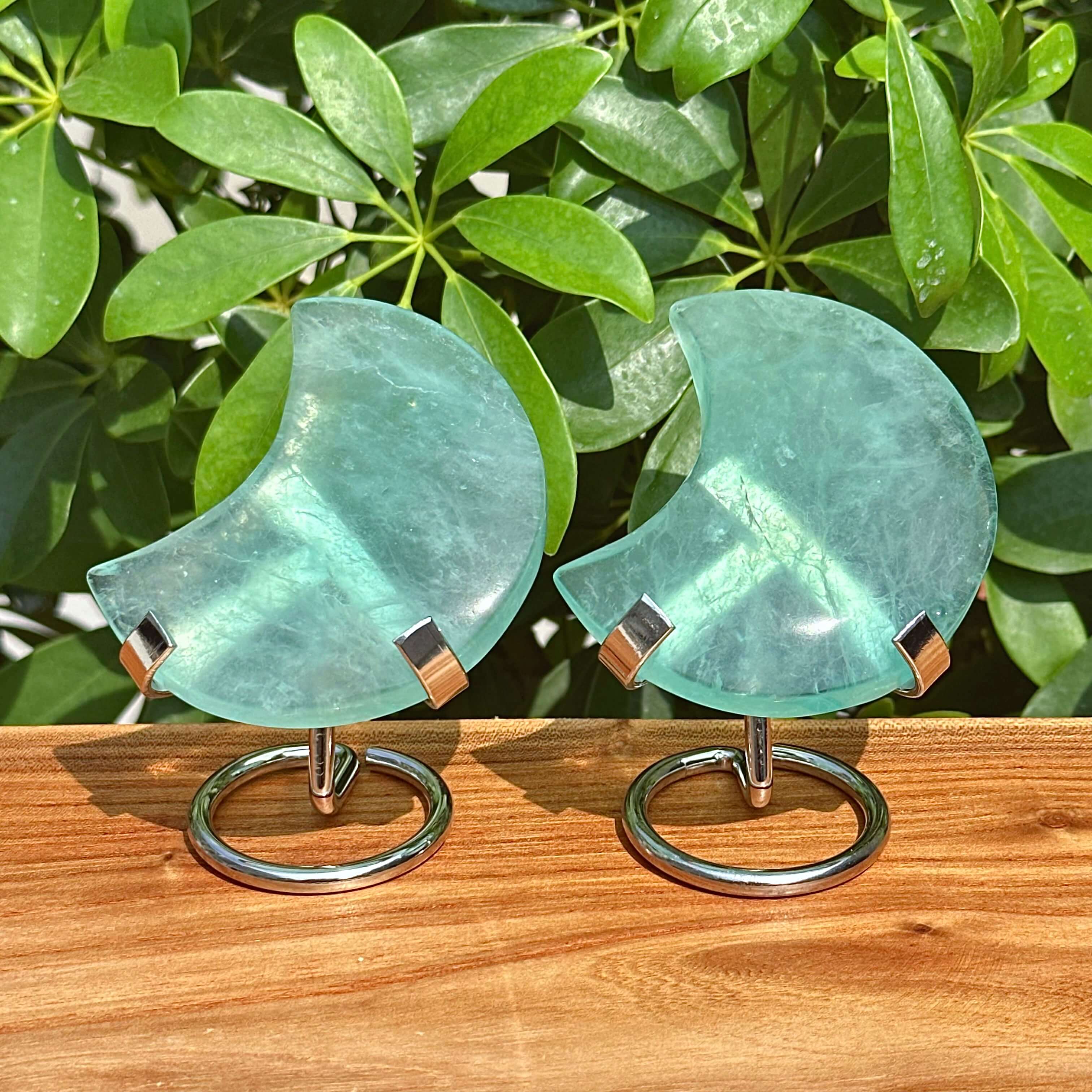 Fluorite Moon Carving