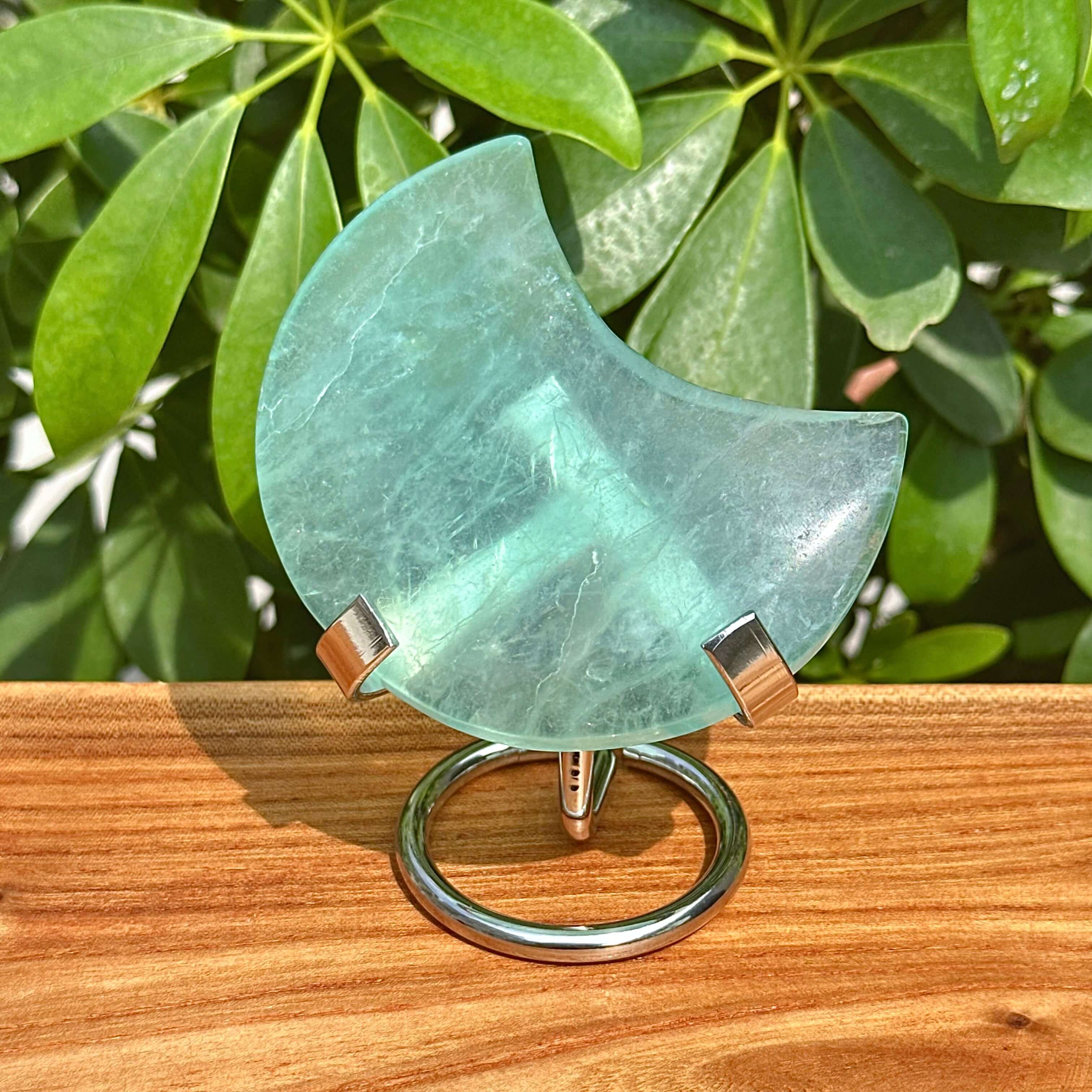 Fluorite Moon Carving