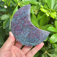Ruby in Kyanite Moon Carving