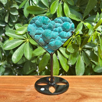 Chrysocolla Heart Ornament