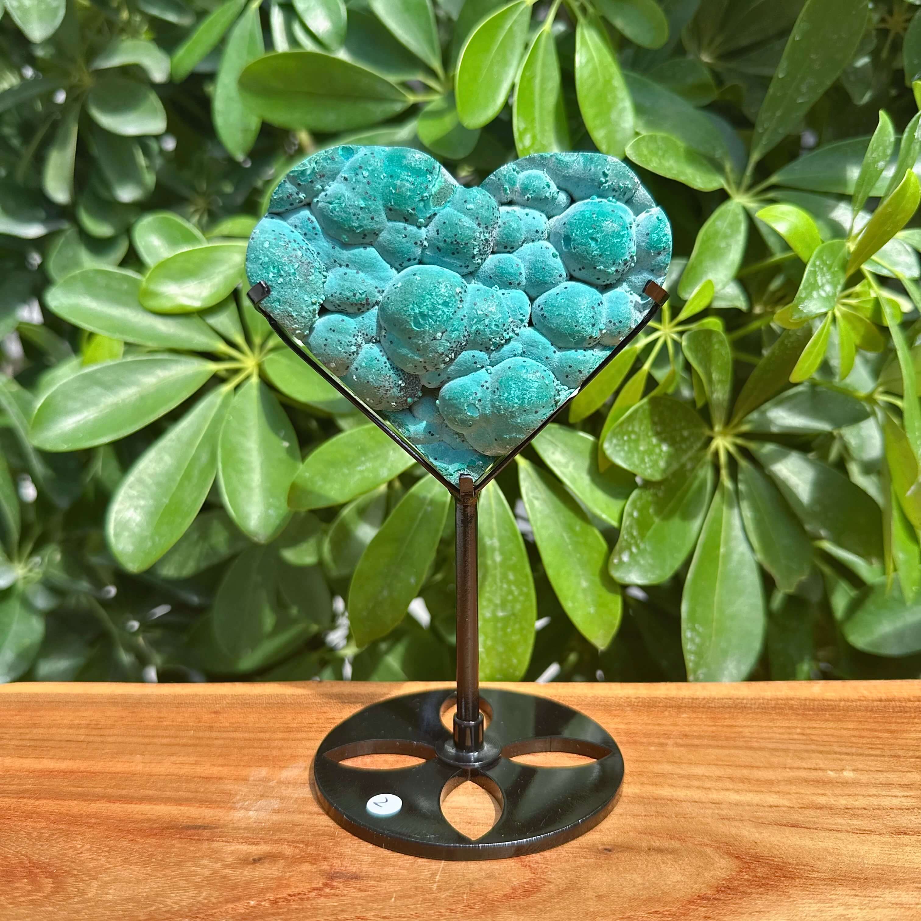 Chrysocolla Heart Ornament