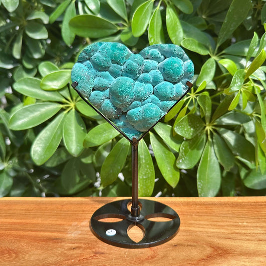 Chrysocolla Heart Ornament