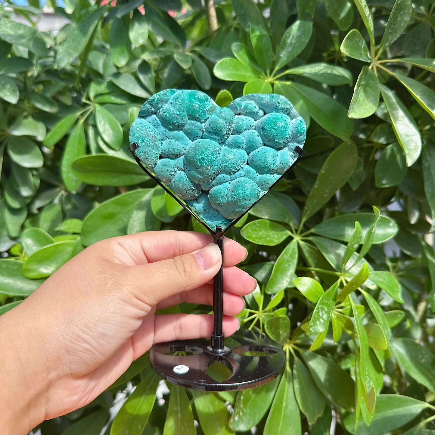 Chrysocolla Heart Ornament