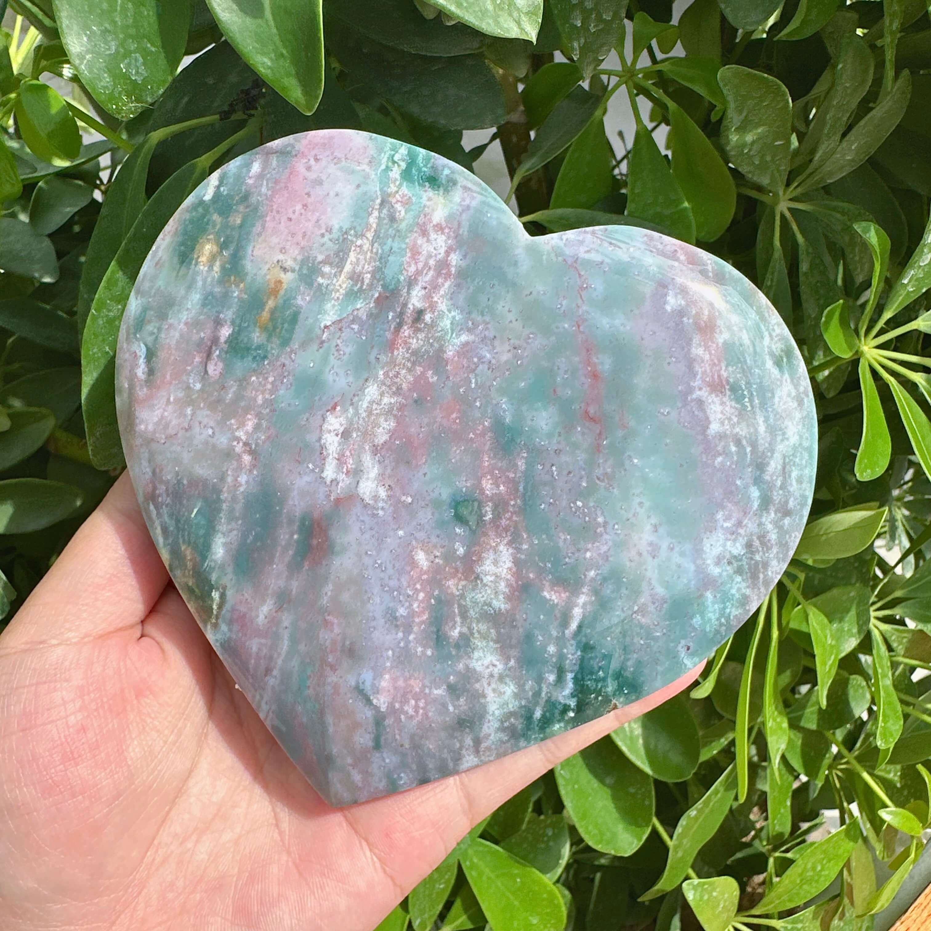 Ocean Jasper Heart Ornament
