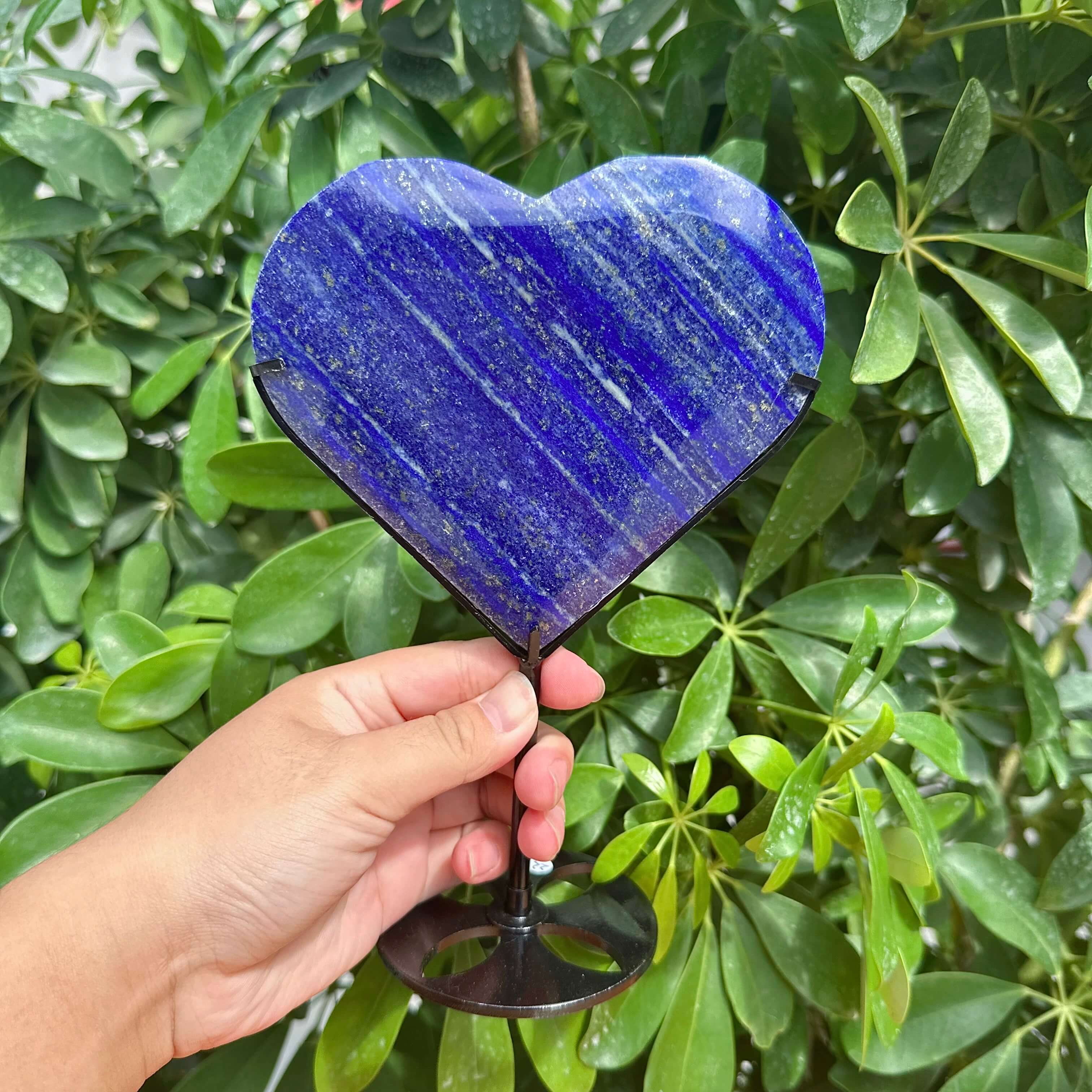 Lapiz Lazuli Heart Ornament