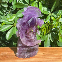 Ametrine Dragon Carving