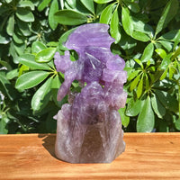 Ametrine Dragon Carving