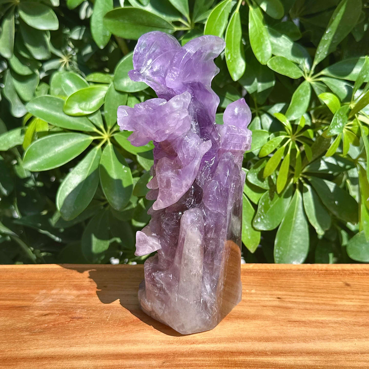 Ametrine Dragon Carving