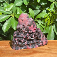 Rhodonite Landscape Carving