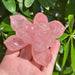 Rose Quartz Lotus Carving