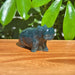 Moss Agate Hippo Carving