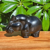 Crystal Hippo Carving