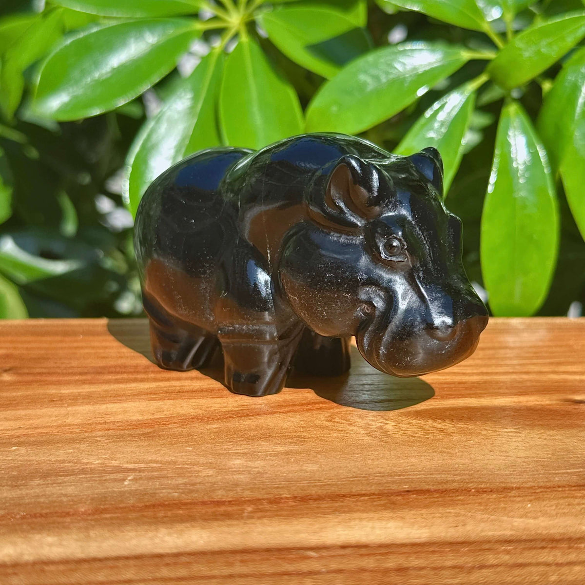 Crystal Hippo Carving
