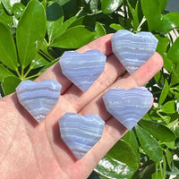 Blue Lace Agate Mini Heart