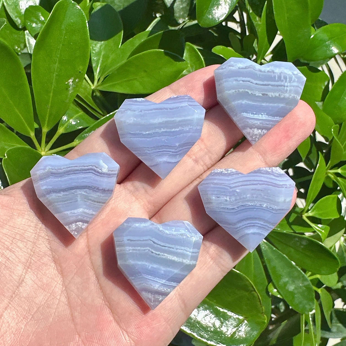 Blue Lace Agate Mini Heart