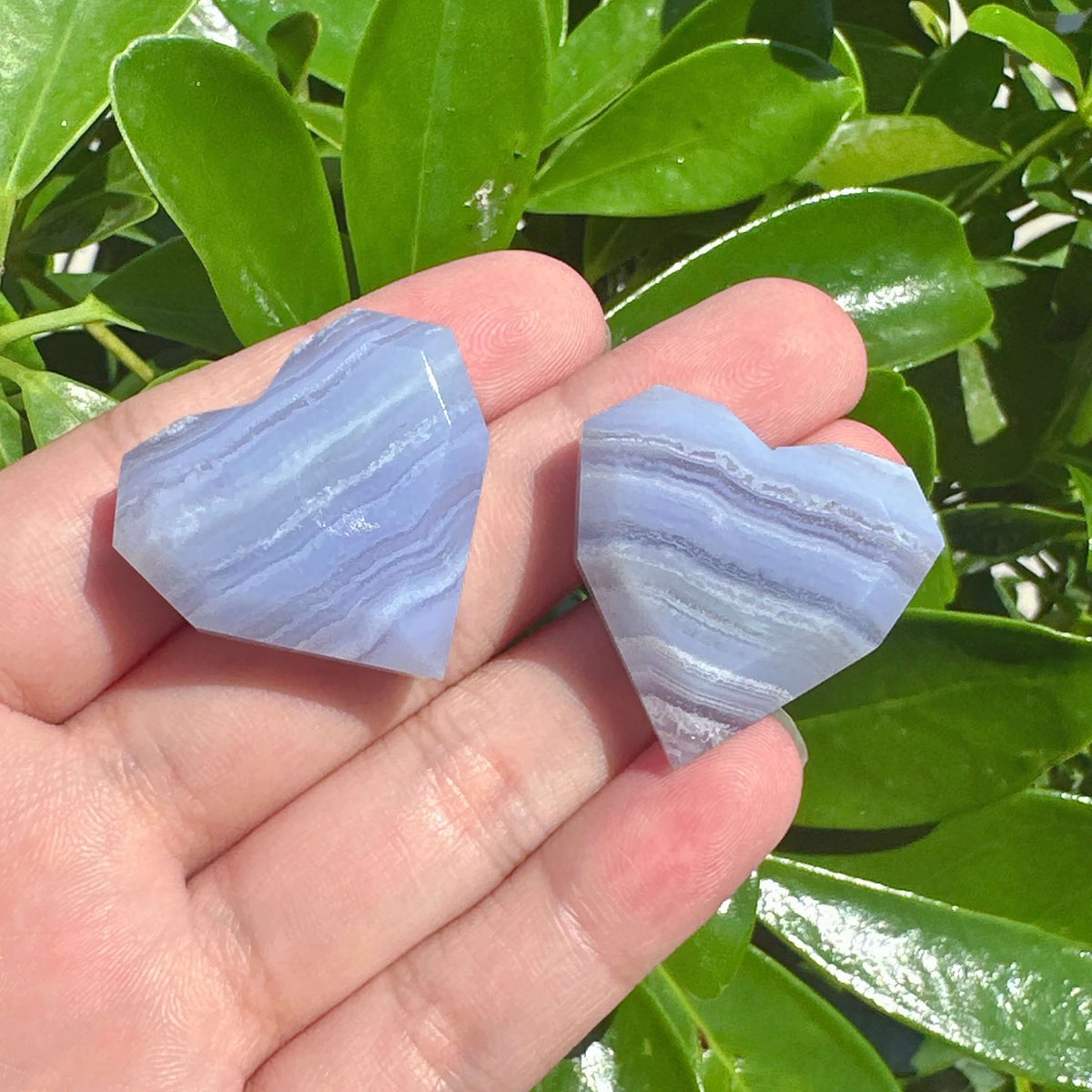 Blue Lace Agate Mini Heart