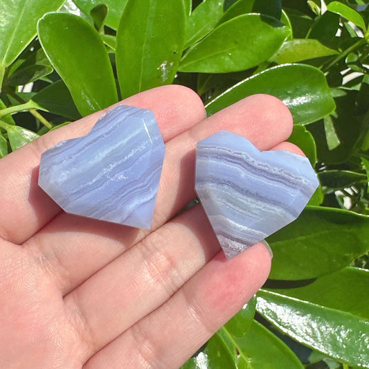 Blue Lace Agate Mini Heart