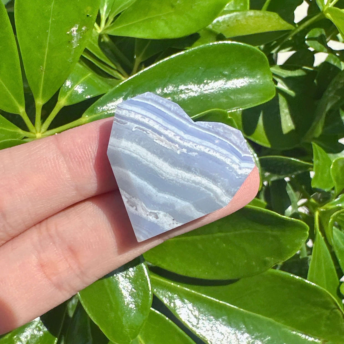 Blue Lace Agate Mini Heart